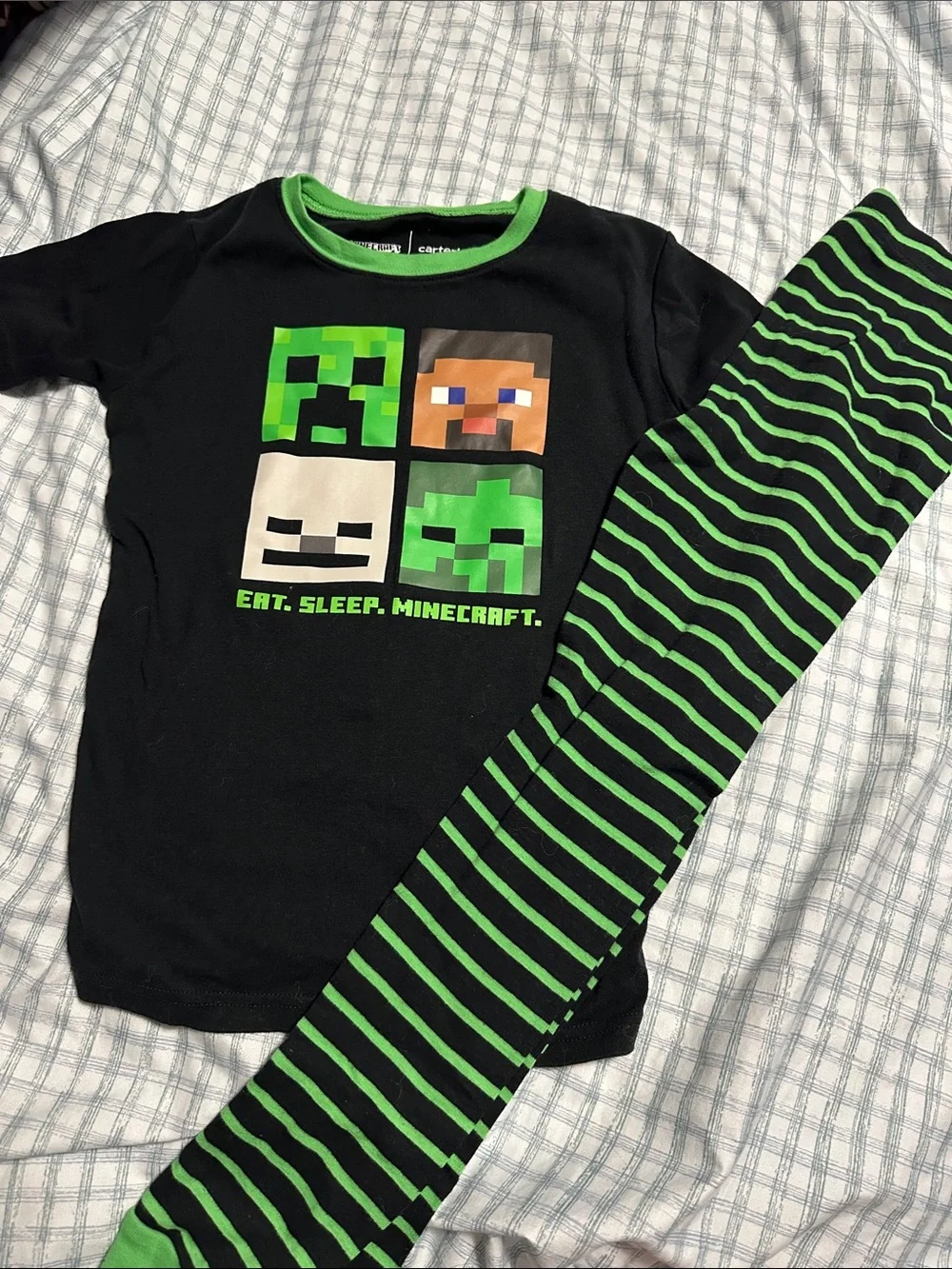 Carters Minecraft pajamas size 8